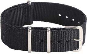 img 2 attached to 👔 STYLELOVER Ballistic Straps: Fashionable Watch Bands for Men's Watches