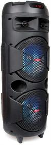 img 4 attached to 🔊 Ridgeway QS-2626/QS-2627 Rechargeable Dual 6.5" Woofer Portable FM Bluetooth PA Speaker: Immersive Sound, Mic, LED Light, 7 Hours Playtime