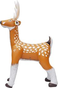 img 3 attached to 🦌 Inflatable Standing Reindeer Toy - Classic Edition Deer for Christmas & Pool Party Decor, Indoor/Outdoor Blowup Decoration with Antlers, Tail, White Spot Details - Brown/White, 74H (AN-DEER)