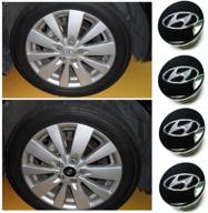 🚗 hyundai sonata wheel center hub caps 52960-3s110 - set of 4 cap assemblies for wheel hubs logo