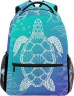 bettken watercolor backpack college shoulder logo
