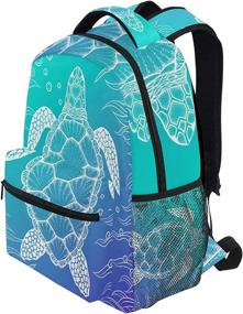 img 2 attached to BETTKEN Watercolor Backpack College Shoulder