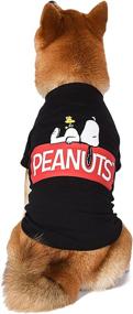 img 3 attached to 🐶 Peanuts Black Dog T-Shirt - Snoopy Print, Peanuts Dog Shirt, Cute Dog Apparel, Dog Tee, Pet Clothes, Puppy Clothing