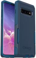 otterbox commuter series case for galaxy s10 - retail packaging - bespoke way (blazer blue/stormy seas blue) logo