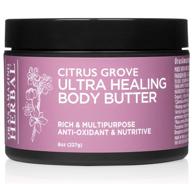 🍊 ora's amazing herbal citrus grove ultra healing body butter - 8 oz, with marjoram and bergamot essential oils, shea butter, hand repair cream - natural and organic logo