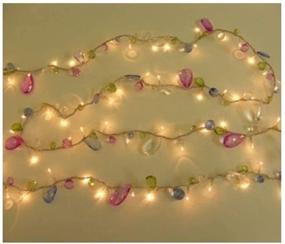 img 2 attached to ✨ Updated Bohemian Style Indoor House String Lights with Colorful Jewels - Battery Powered LED Fairy Christmas Lights with Remote Control and Timer - 8 Lighting Modes - 30 Warm White LED Gift Lights for Girls