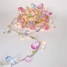 img 3 attached to ✨ Updated Bohemian Style Indoor House String Lights with Colorful Jewels - Battery Powered LED Fairy Christmas Lights with Remote Control and Timer - 8 Lighting Modes - 30 Warm White LED Gift Lights for Girls