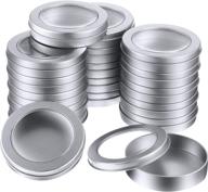 📦 4 oz metal tin cans: round containers for kitchen, office, candles, candies, and gifts (24-pack) логотип