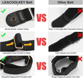 img 3 attached to Buckle Stretch Women Elastic Invisible Women's Accessories in Belts