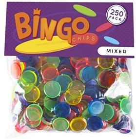 img 1 attached to 🎲 250 0.75-inch Translucent Bingo Chips: Mixed Color Marker Supplies for Enhanced Counting, Science, & STEM Resources