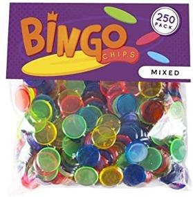 img 2 attached to 🎲 250 0.75-inch Translucent Bingo Chips: Mixed Color Marker Supplies for Enhanced Counting, Science, & STEM Resources