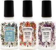 🚽 poo-pourri lavender vanilla, tropical hibiscus and vanilla mint 4-ounce set: banish bathroom odors in style! логотип