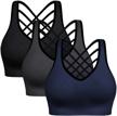 padded strappy sports bras women women's clothing for lingerie, sleep & lounge logo