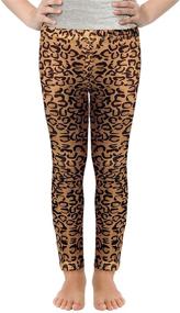 img 4 attached to 🐆 Colorful Mermaid Leopard Girls' Digital Leggings: Fashionable and Trendy Clothing Choice