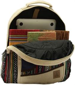 img 1 attached to Large Hemp Backpacks Stripe Pocket