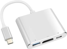 img 4 attached to Адаптер Battony USB C к HDMI - мультипортовый AV конвертер с выходом HDMI 4K, портом USB C и портом быстрой зарядки USB 3.0 - совместим с MacBook Pro, MacBook Air 2019/2018, iPad Pro 2019.