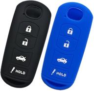 alegender qty(2) smart key fobs remote covers case holder jacket skin for 2017 2018 mazda cx-5 cx5 6 3 miata mx5 smart 4 buttons keyless entry: "alegender количество(2) смарт-ключей пульта дистанционного управления, крышка, чехол, держатель, накидка для 2017 2018 mazda cx-5 cx5 6 3 miata mx5 смарт-ключей с 4 кнопками без ключа логотип