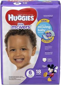 img 4 attached to Huggies Little Movers Diapers Size