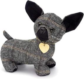 img 4 attached to 🐾 Charming Weighted Door Stopper for Home and Office Decor - Chihuahua Design