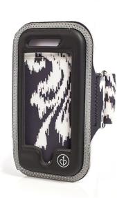 img 4 attached to 📱 Black Ikat Chic Buds iPhone 5 Armband with Convenient Open Screen Access