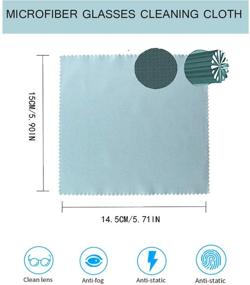 img 3 attached to 2 Pack Blue Anti-Fog Eyeglasses Cloth: Prevents Fogging on Glass, Mirrors, Lenses, and Windows - Lint Free Nano Microfiber Cleaning Cloths