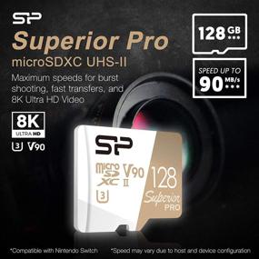 img 2 attached to 💾 Silicon Power 128ГБ Superior Pro Micro SDXC UHS-II (U3) V90 8K High Speed MicroSD карта с адаптером - совместима с GoPro 8 GoPro 9, чтение/запись до 290/160МБ/с.