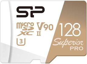 img 3 attached to 💾 Silicon Power 128ГБ Superior Pro Micro SDXC UHS-II (U3) V90 8K High Speed MicroSD карта с адаптером - совместима с GoPro 8 GoPro 9, чтение/запись до 290/160МБ/с.