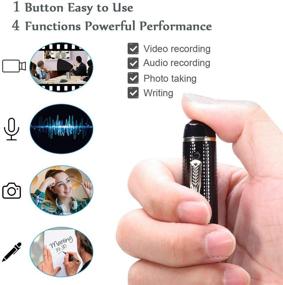 img 2 attached to 📷 AMCSXH Spy Hidden Pen Camera: HD 1080P Portable Nanny Cam, Pocket Recorder & Mini Body Clip-On Camera for Class, Business, and Conference Surveillance