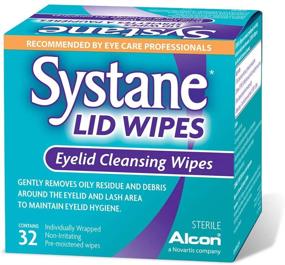 img 4 attached to 👁️ Systane Lid Wipes: Sterile Eyelid Cleansing Wipes (32-Count) - Efficient Eye Care Solution