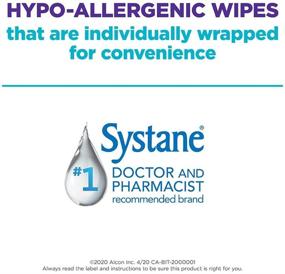 img 2 attached to 👁️ Systane Lid Wipes: Sterile Eyelid Cleansing Wipes (32-Count) - Efficient Eye Care Solution