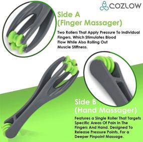 img 1 attached to 🖐️ COZLOW Dual-Sided Therapy Tool: Finger Massage, Arthritis Hand Tools for Better Blood Circulation, Stress Relief, Pain Relief