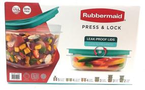 img 1 attached to Rubbermaid 42-piece Press & Lock Food Storage Set: Secure and Sturdy Containers for Long-lasting Freshness