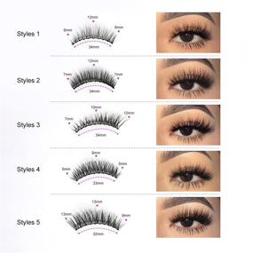 img 2 attached to 💫 Coolpop 5D Magnetic Eyelashes Natural Look With Eyeliner Kit - 2 Tubes of Magnetic Eyeliner & 5 Pairs Magnetic Lashes - No Glue Required