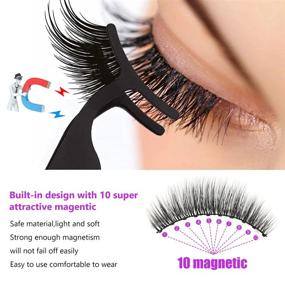 img 1 attached to 💫 Coolpop 5D Magnetic Eyelashes Natural Look With Eyeliner Kit - 2 Tubes of Magnetic Eyeliner & 5 Pairs Magnetic Lashes - No Glue Required