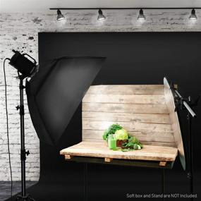img 3 attached to LimoStudio 10x20ft Фото Видео Студия Темный черный Экран Муслиновая Задник для безшовного однородного фона на фотосъёмках и видео, AGG1601.