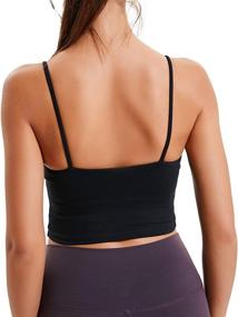 img 1 attached to Ultimate Comfort: Women Yoga Tank Tops Padded Sports Bra for Enhanced Workout Performance and Fitness Boosting