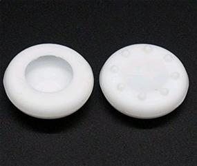 img 2 attached to Enhanced Grip Silicone Thumb Stick Cover for PS4 PS3 Xbox 360 Xbox One Game Controllers (Pack of 2, White)