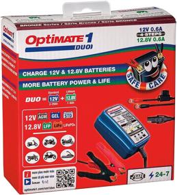 img 1 attached to ⚡ TecMate OptiMATE 1 DUO TM-409: Advanced 12V Battery Charger and Maintainer - Fast, Safe, and Efficient Charging at 0.6A