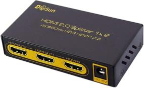 img 3 attached to Разветвитель DigiSun UH812 HDMI 2.0 1x2 - 🔌 4K@60Hz, HDCP 2.2, HDR - Совместим с HDMI 1.4/1.3/1.2/1.0