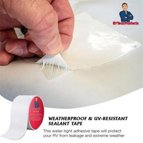 img 3 attached to 🏕️ RV Tech Products - 4" x 50' RV Roof Sealant Tape: Super Waterproof, Rubber Roof Repair Kit & Accessories