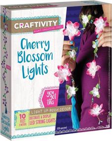 img 4 attached to 🌸 CRAFTIVITY Cherry Blossom Lights DIY Craft Kit - Create Your Own LED Flower String Light