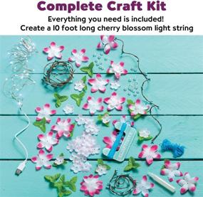 img 2 attached to 🌸 CRAFTIVITY Cherry Blossom Lights DIY Craft Kit - Create Your Own LED Flower String Light