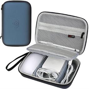 img 4 attached to 📦 Comecase Hard Case for Apple Pencil, Magic Mouse, Magsafe Power Adapter, BeatsX Earphone, and Magnetic Charging Cable: Ultimate Protection and Organization Solution