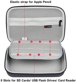 img 1 attached to 📦 Comecase Hard Case for Apple Pencil, Magic Mouse, Magsafe Power Adapter, BeatsX Earphone, and Magnetic Charging Cable: Ultimate Protection and Organization Solution