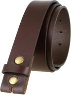 👔 premium leather cowhide belt blank strap: essential men's belt accessories logo