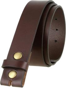 img 4 attached to 👔 Premium Leather Cowhide Belt Blank Strap: Essential Men's Belt Accessories