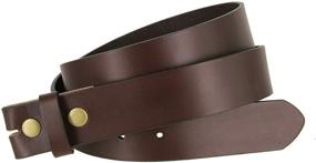 img 3 attached to 👔 Premium Leather Cowhide Belt Blank Strap: Essential Men's Belt Accessories