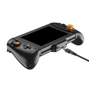 img 1 attached to 🎮 Усовершенствованный беспроводной контроллер для Nintendo Switch: эргономичная рукоятка, шестизачная гироскопия, вибрация, захват экрана и сумка для путешествий.