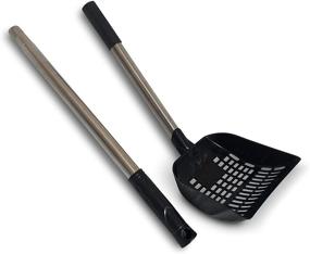 img 2 attached to 🐾 XL Sturdy Scoop - A Long-Handled Cat Litter Scoop - Maintain a Clean Kitty Litter Box with This Durable Metal Handled Pooper Scooper - Upgraded Extra Large 6.5 x 6.5 Inch Scoop for Enhanced Poop Collection