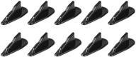 enhance your vehicle's style and aerodynamics with rasnone spoiler roof wing - universal 10pcs kit in black logo